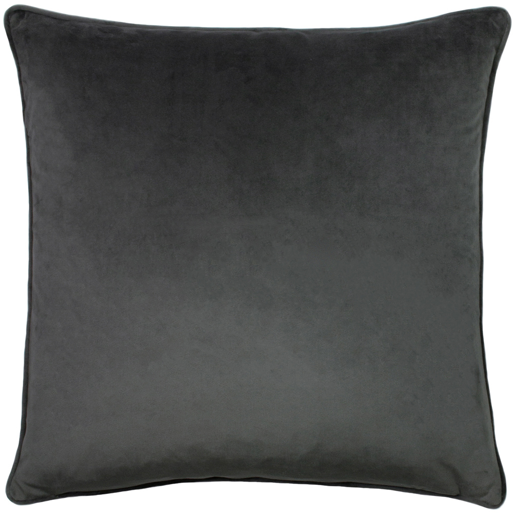 Paoletti Hortus Charcoal Bee Embroidered Cushion Image 2