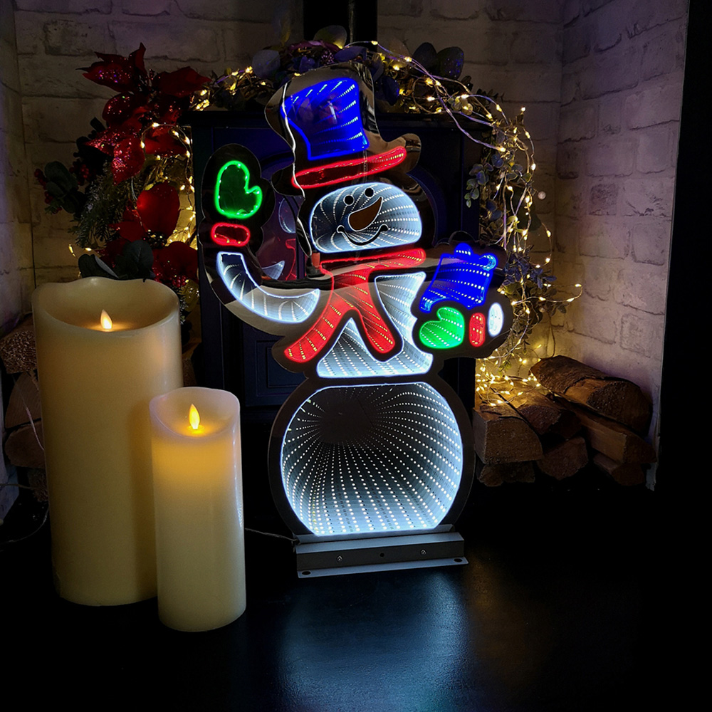 Samuel Alexander Infinity Light Up Standing Snowman Christmas Decoration 56cm Image 4