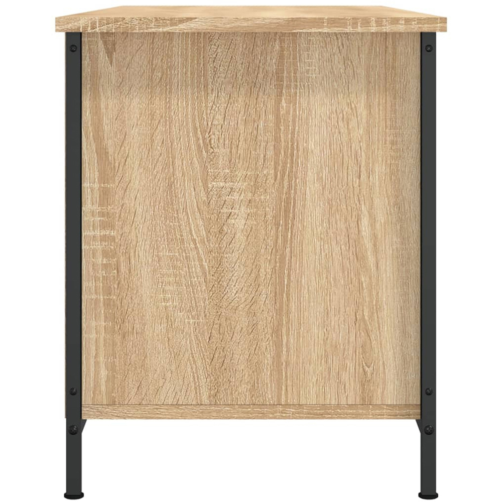 vidaXL 2 Door 2 Shelf Sonoma Oak Wooden TV Cabinet Image 6