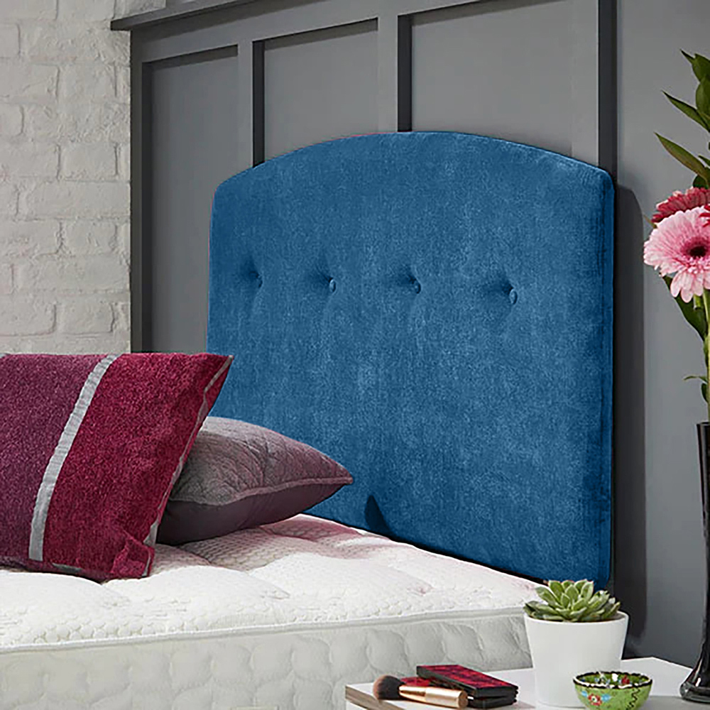Eleganza Home Harris Single Blue Naples Strutted Headboard Image 2