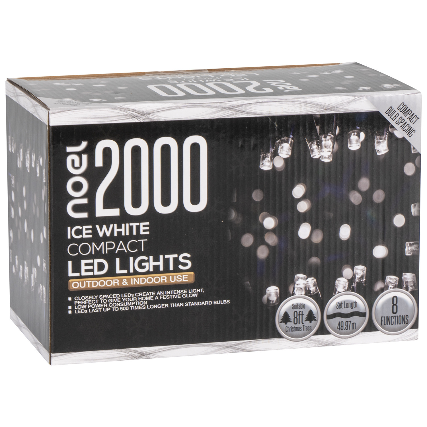 2000 Compact LED Lightchain - Ice White Image 2