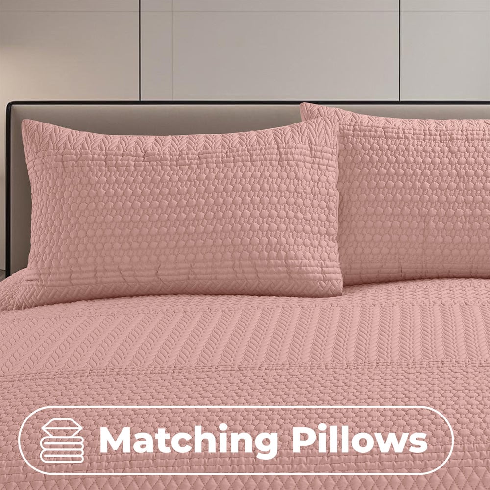 Velosso Double Pink Paloma Duvet Set Image 2