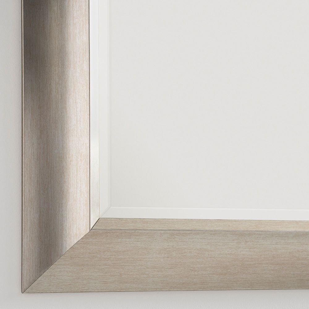 Yearn Warm Silvery Champagne Scooped Tall Mirror 130 x 46cm Image 3