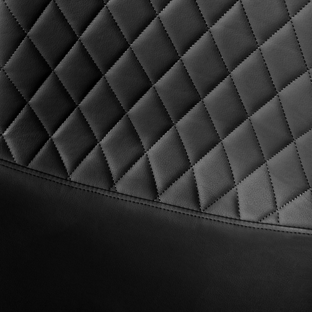 Furniturebox Tavolo Solara 6 Seater Dining Set Black and Gold Image 7