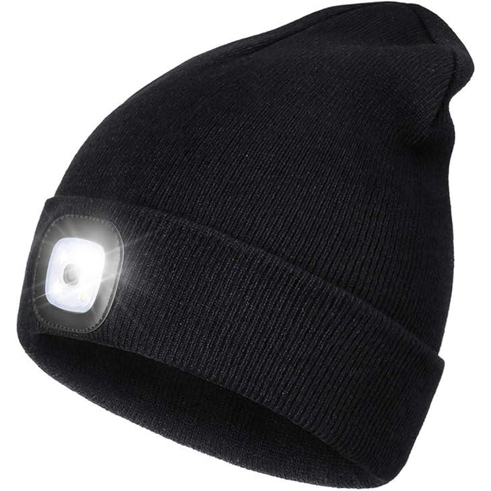 Dyzi Rechargeable LED Lighted Hands-Free Headlamp Beanie Image 1