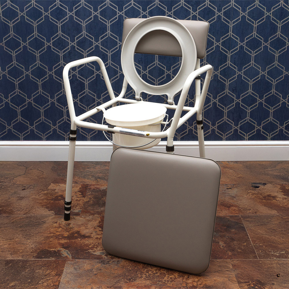 Aidapt Essex Grey Height Adjustable Commode Chair Image 4