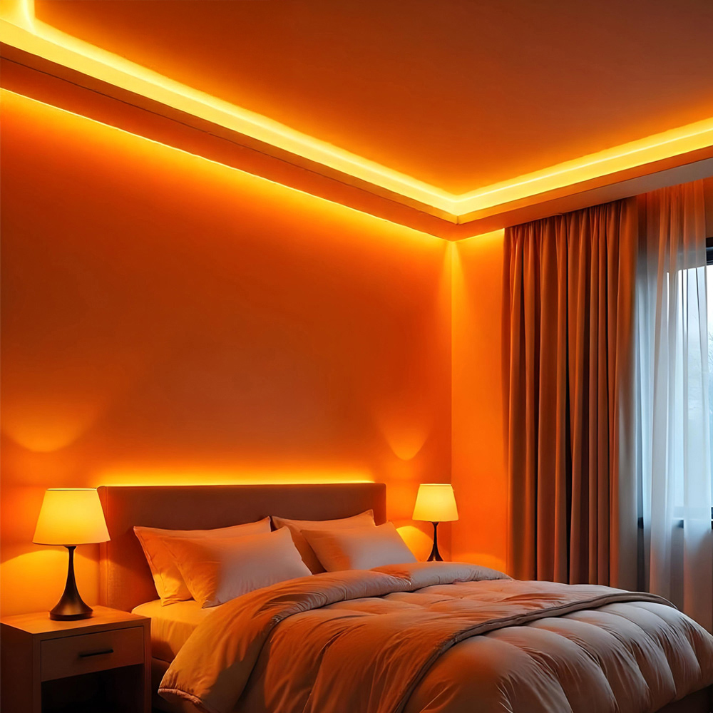 ENER-J Recessed Trimless Aluminium LED Profile with Flange 51.3 x 12.5mm 4 Pack Image 2