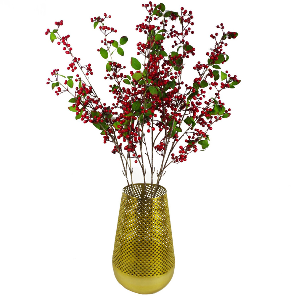 Botanik Red Berry Single Stem Artificial Christmas Spray 80cm 6 Pack Image 2