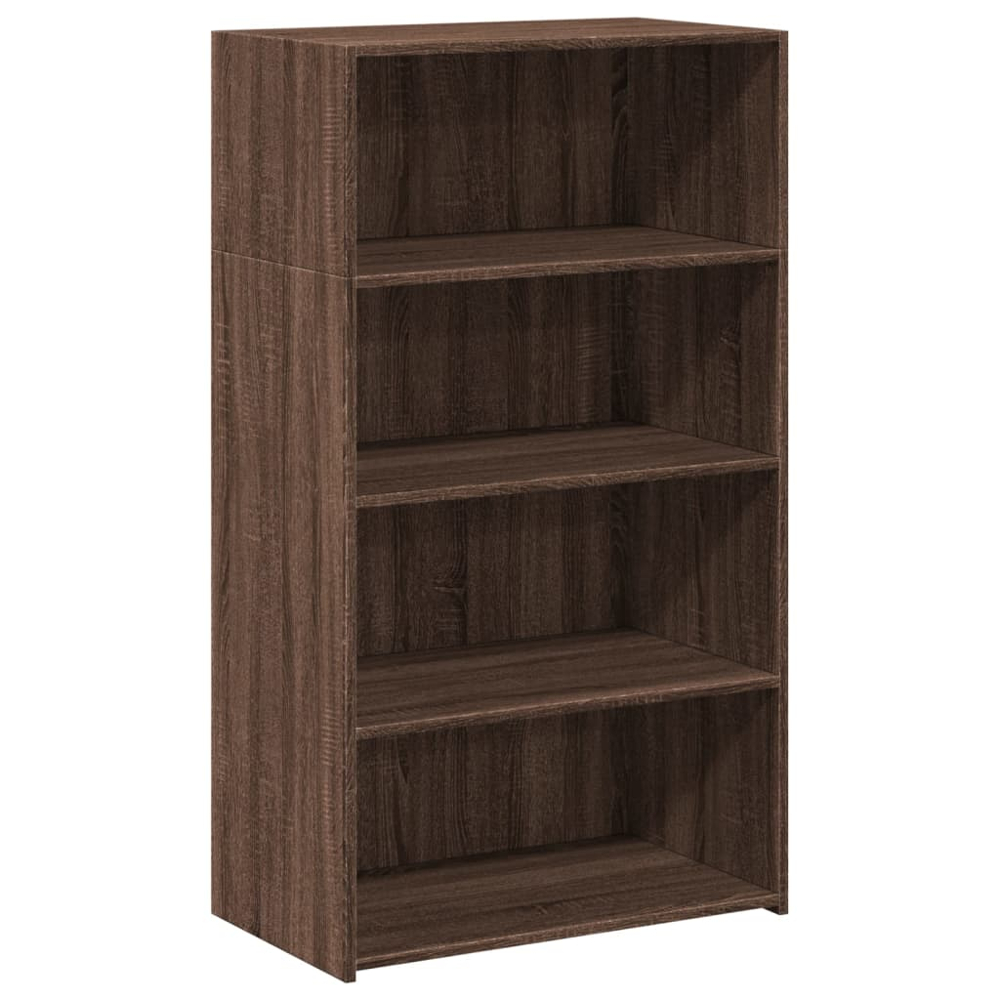 vidaXL 4 Shelf Brown Oak Highboard Image 2