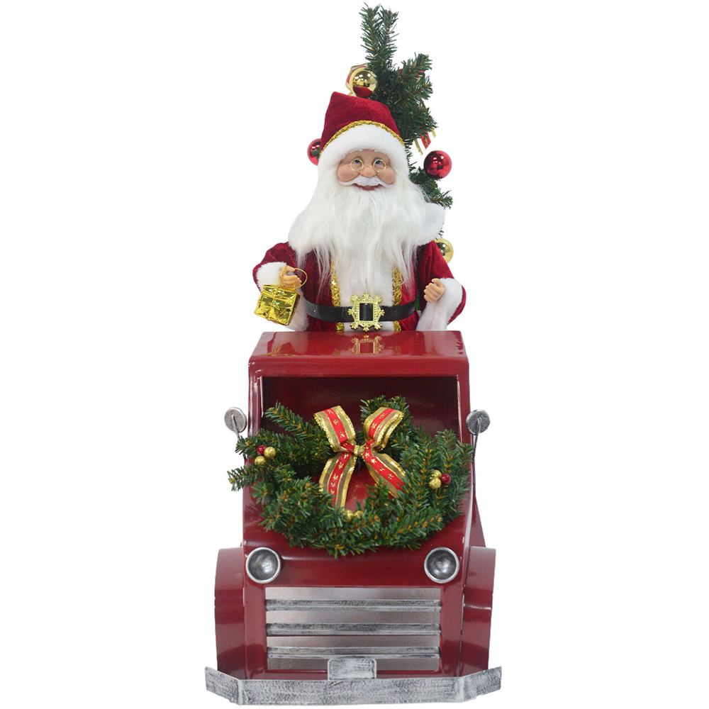 Animated Santa in Truck Decoration Image 1