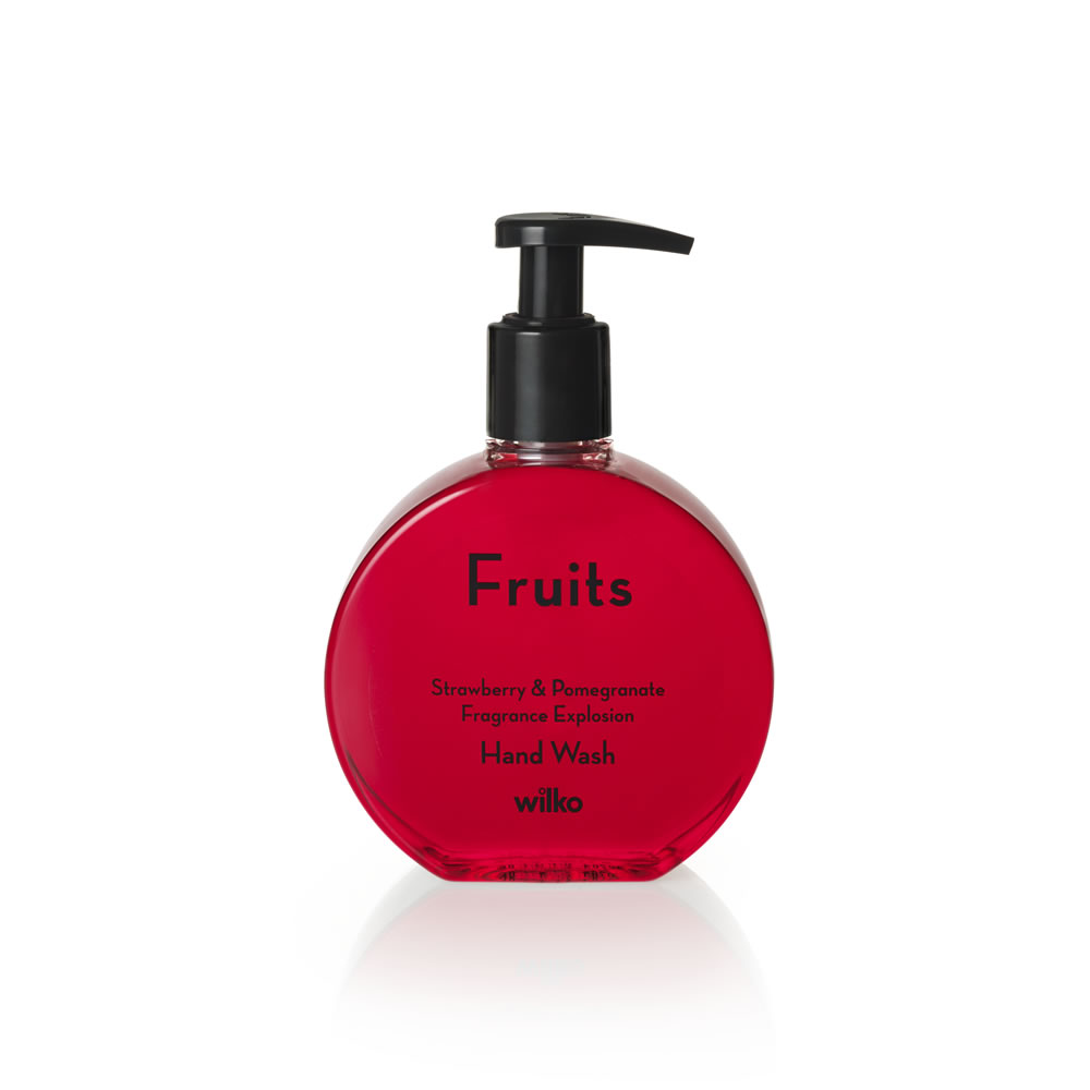 Wilko Fruits Strawberry and Pomegranate Hand Wash 250ml Image