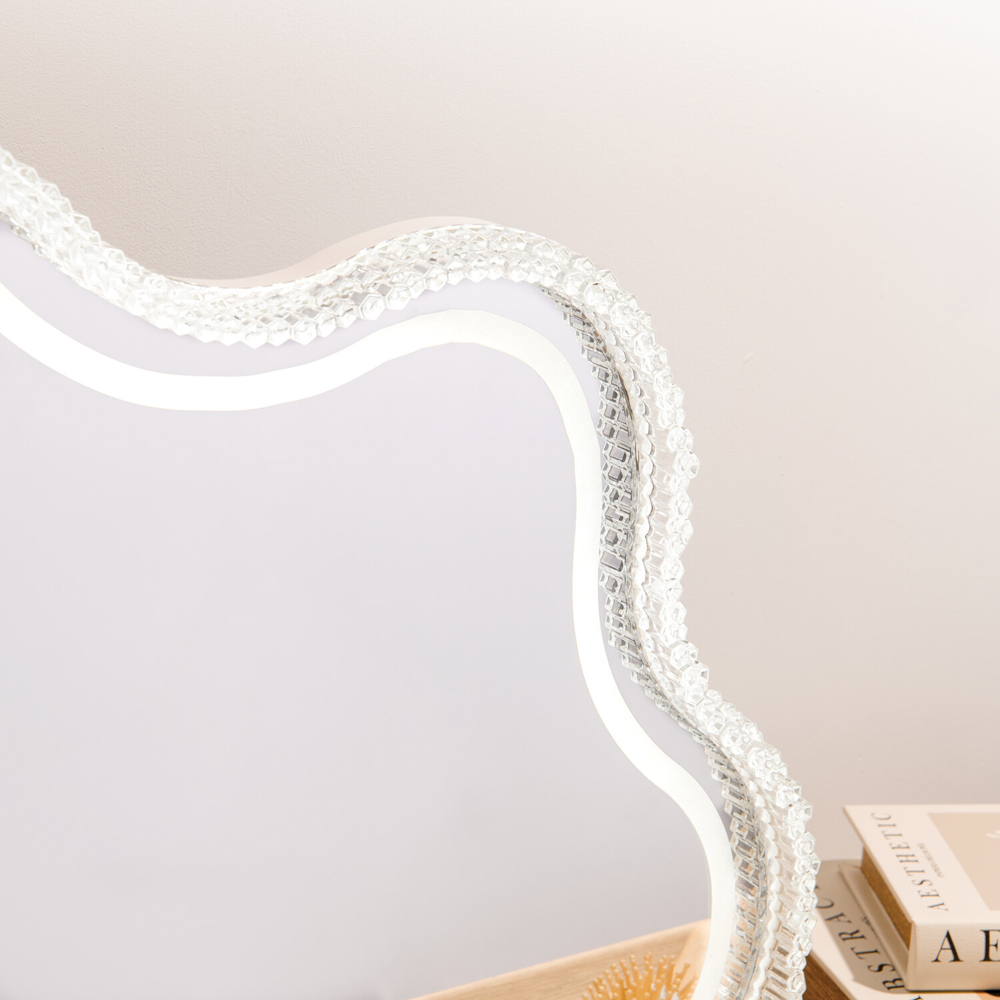 Cloud Shaped LED Desktop Vanity Mirror Image 3