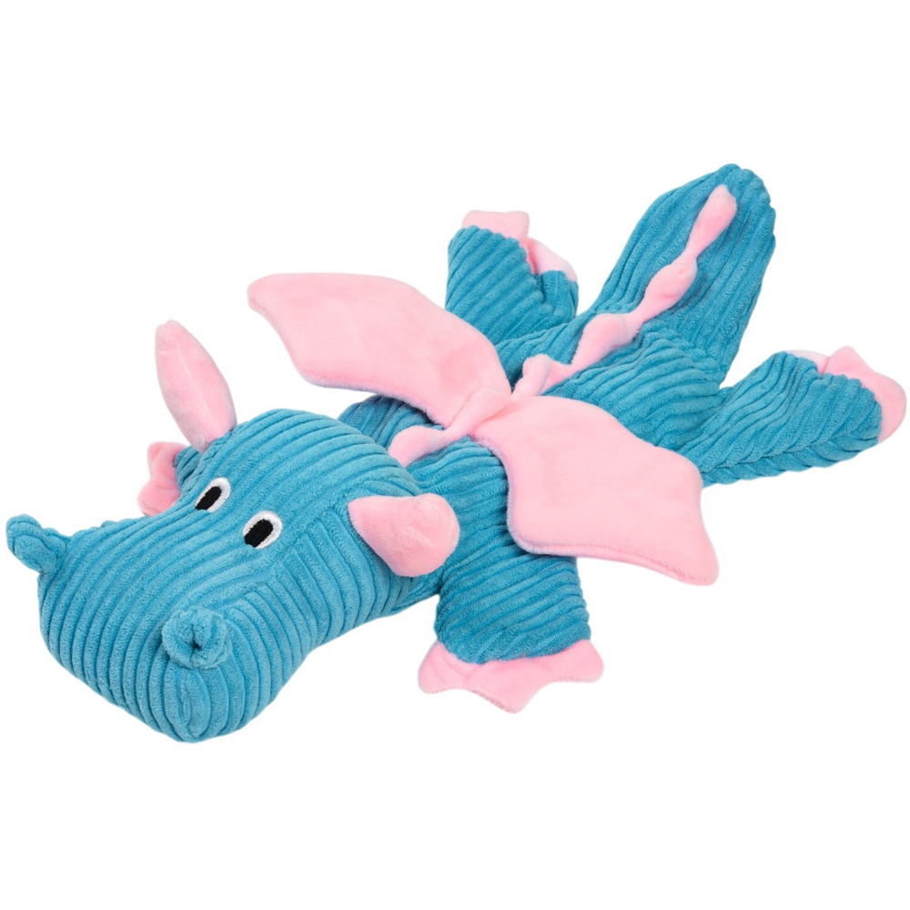 Unstuffed Multi Texture Dragon Pet Toy Image 3
