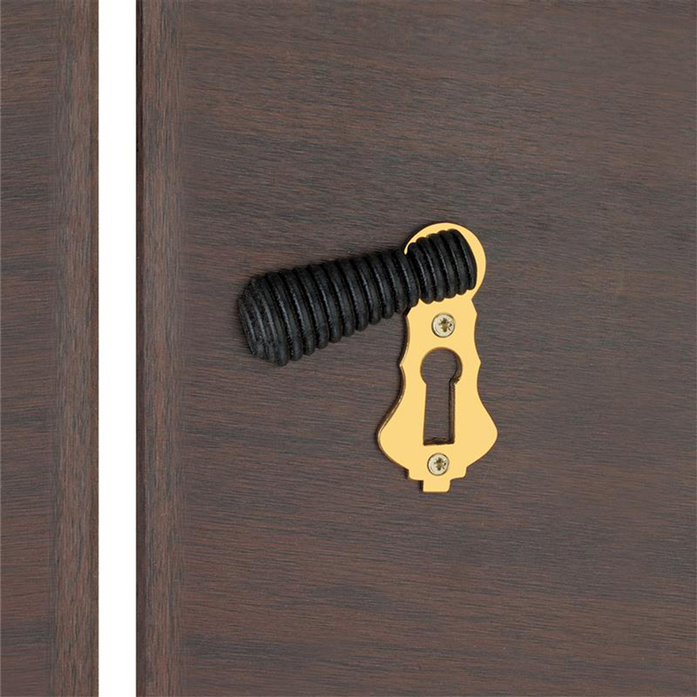 Spira Brass Ebonised Beehive Aged Brass Escutcheon Image 2