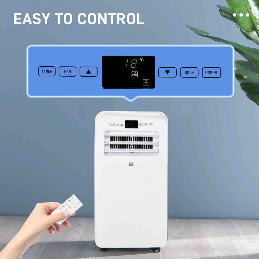 HOMCOM White 12000BTU Portable Air Conditioner and Dehumidifier Image 6