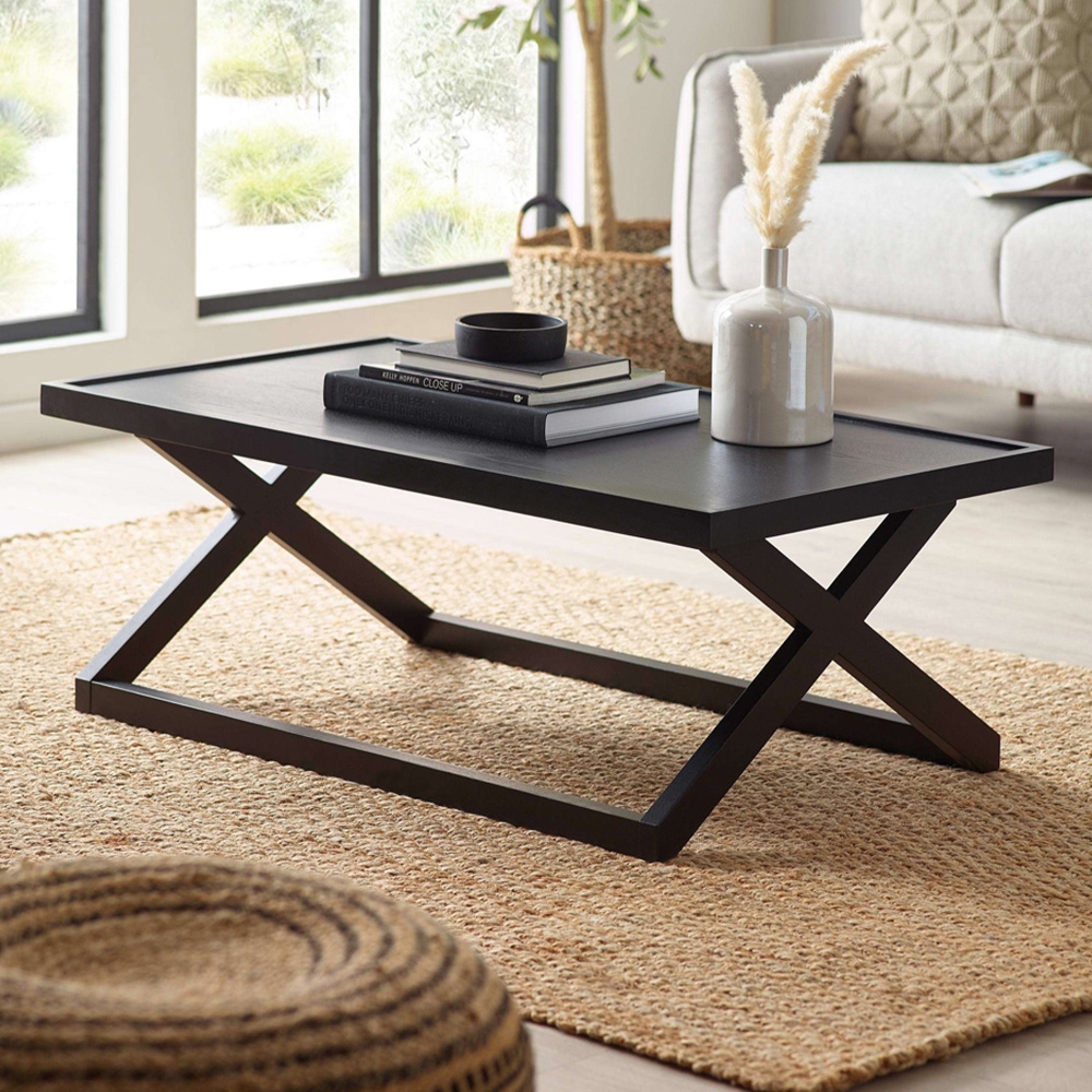 Julian Bowen Haddon Black Coffee Table Image 1