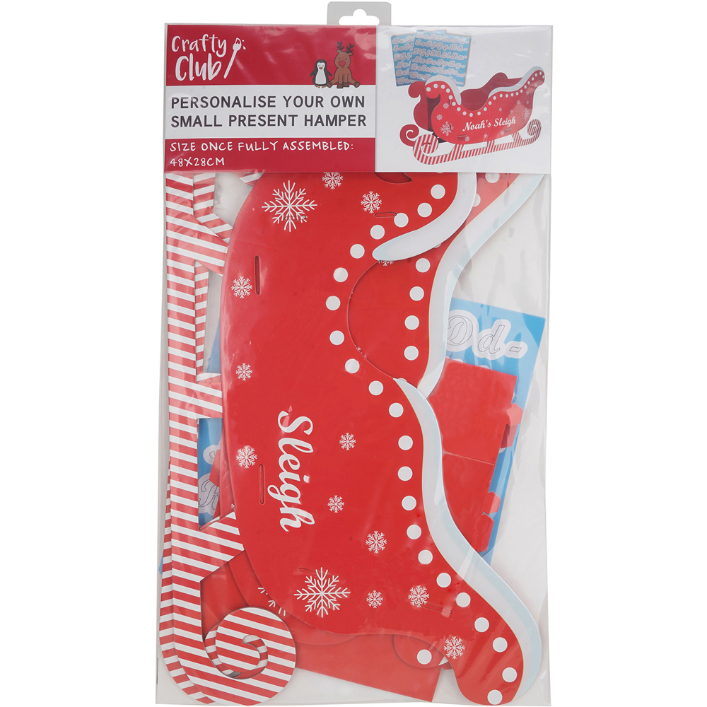Personalise Your Own Small Sleigh Kit Red Image 2