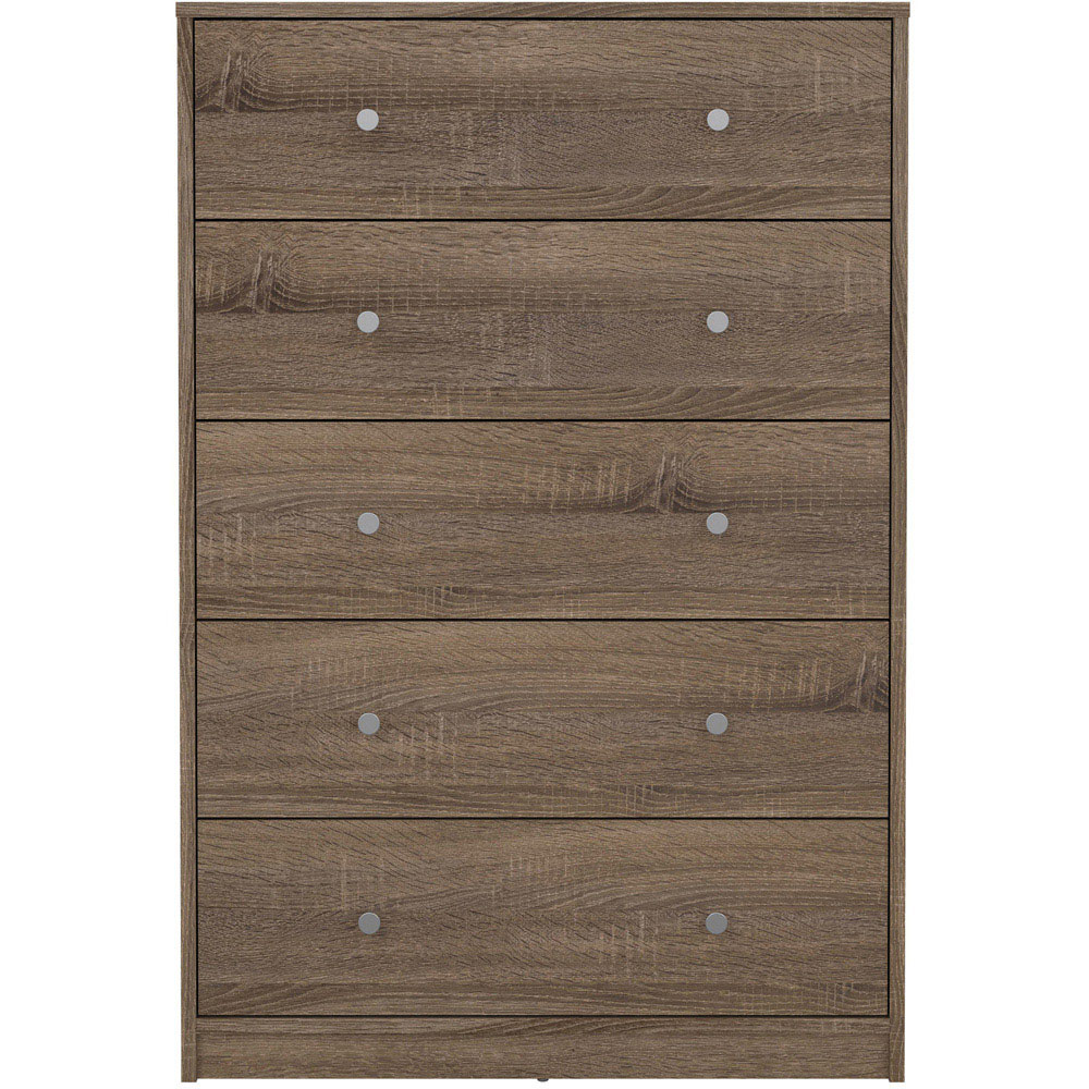 Furniture To Go May 5 Drawer Truffle Oak Chest of Drawers Image 3