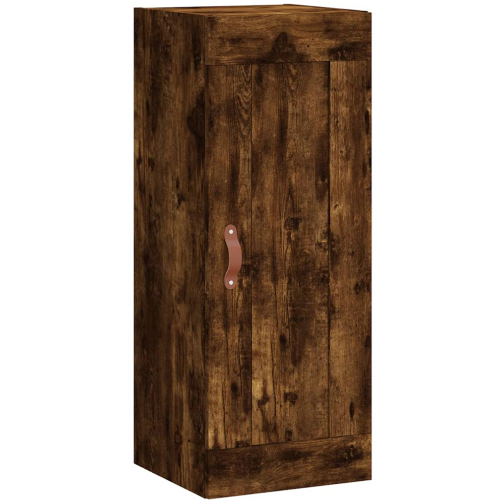 vidaXL Single Door 2 Drawer 2 Shelf Smoked Oak Highboard Image 7