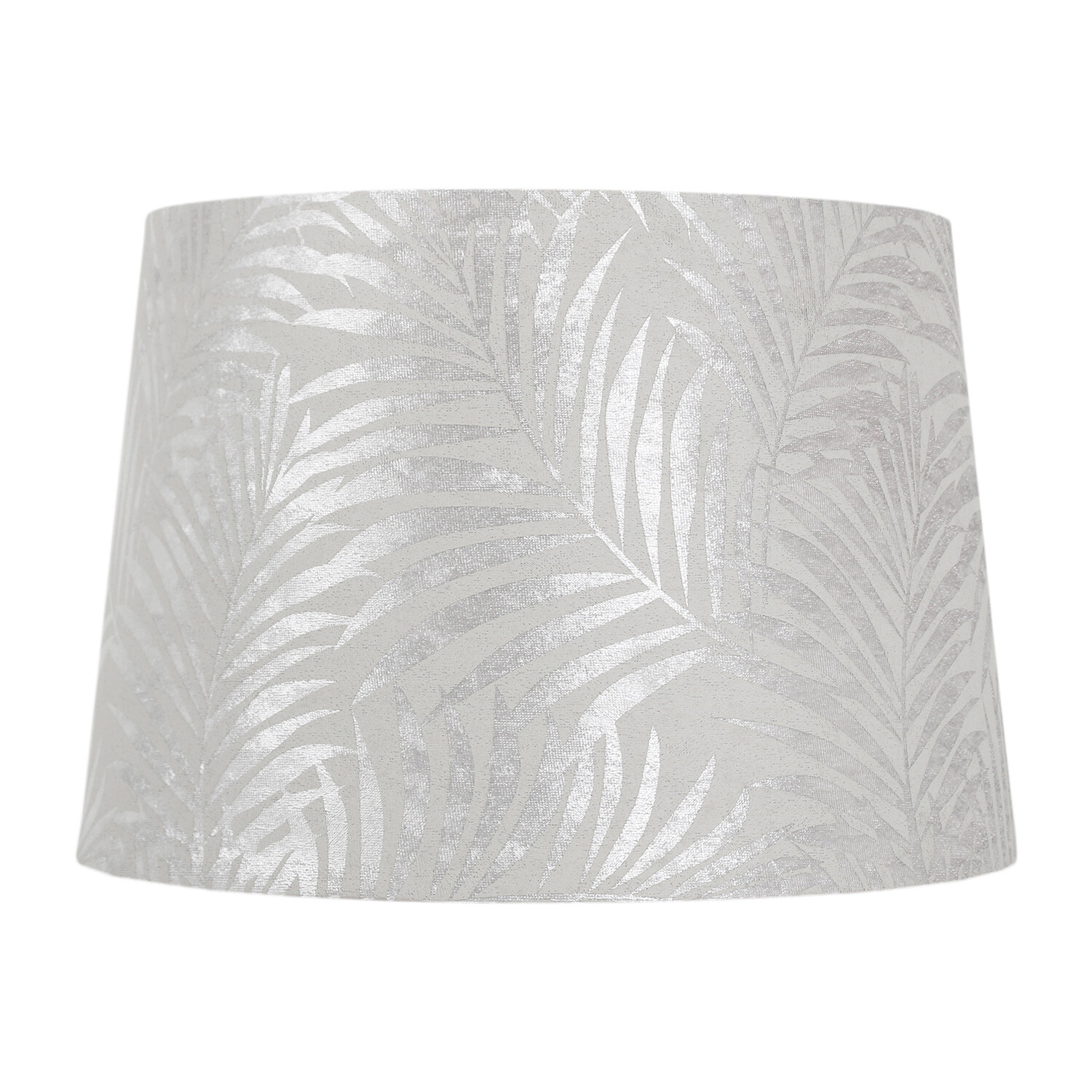 Cream Tapered Leaf Print Lamp Shade Image