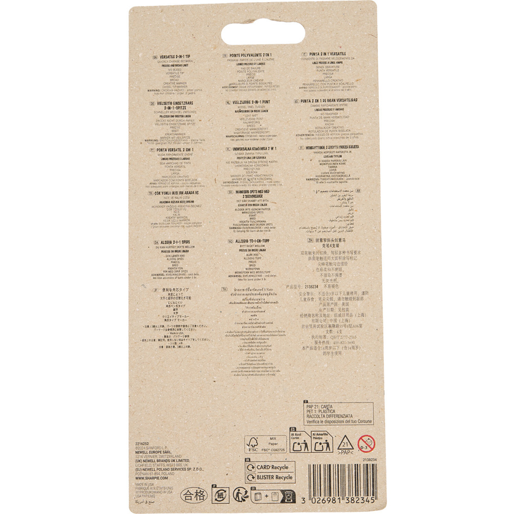 Pack of 4 Sharpie S-Note Pastel Highlighters Image 2