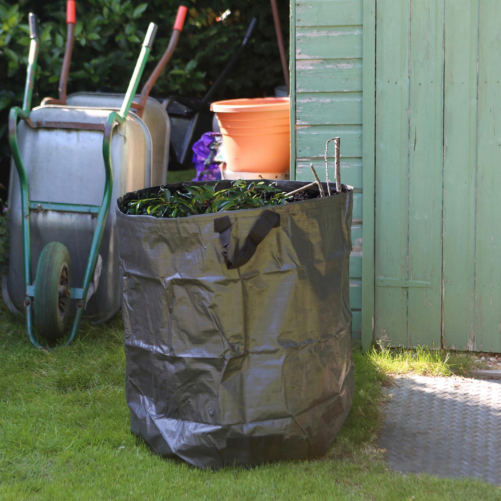Harbour Housewares Black Heavy-Duty Garden Waste Bag 270L 2 Pack Image 2
