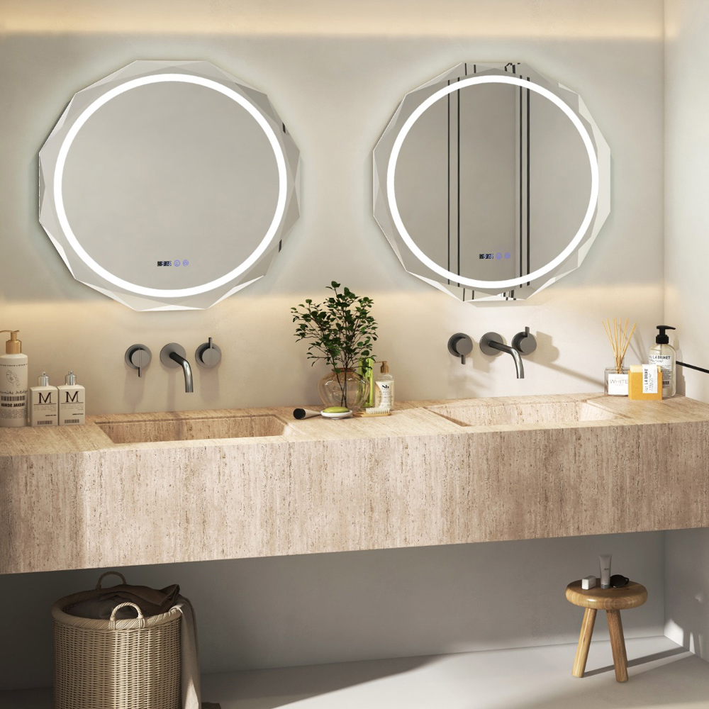 Costway 3 Colour Light Memory Function Wall Mounted Mirror Image 4
