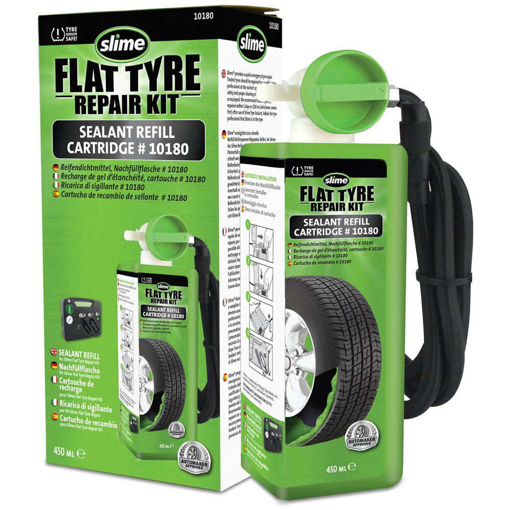 Slime Step 1 Flat Tyre Puncture Repair Sealant Refill 450ml Image 3