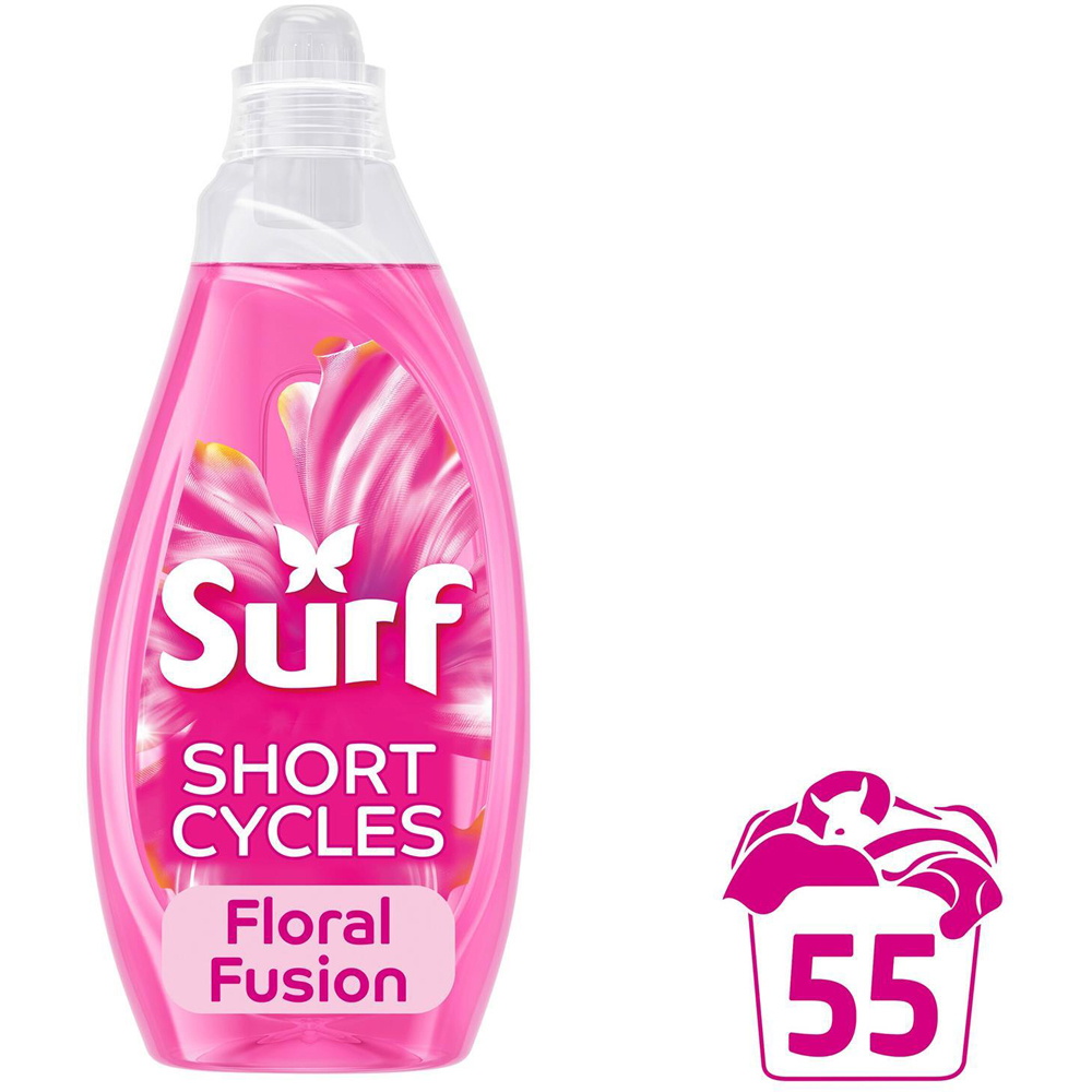 Surf Magnifi-Scent Wash Floral Fusion Liquid Laundry Detergent 55 Washes 1.48L 4 Pack Image 3