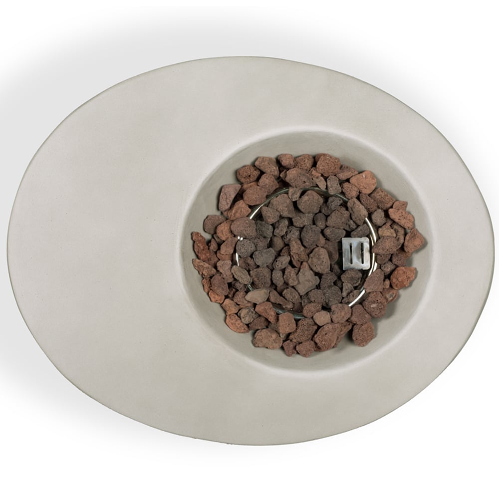 MDA Designs Echo Light Stone Propane Outdoor Firepit Image 6