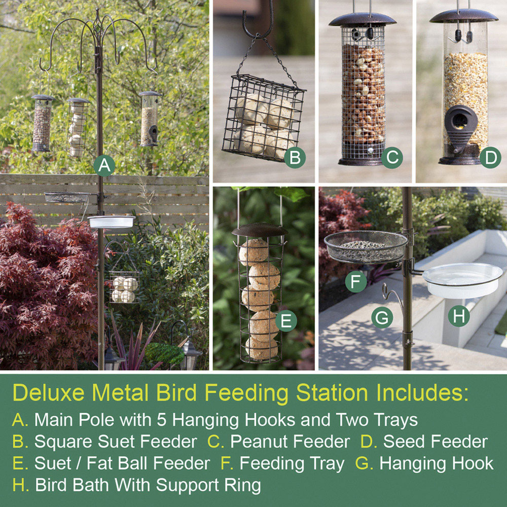 Gardenkraft Metal Bird Feeding Station Image 8