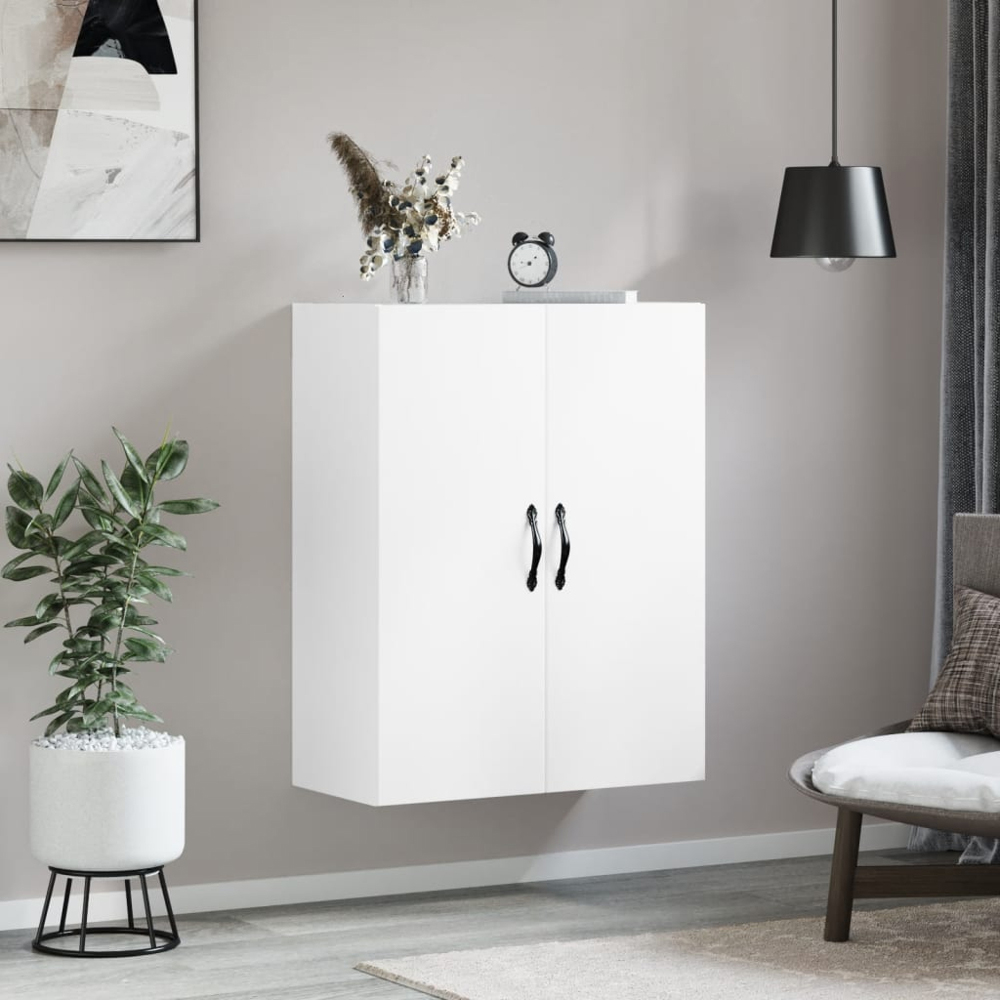 vidaXL 2 Door White Wall Mounted Cabinet Image 9