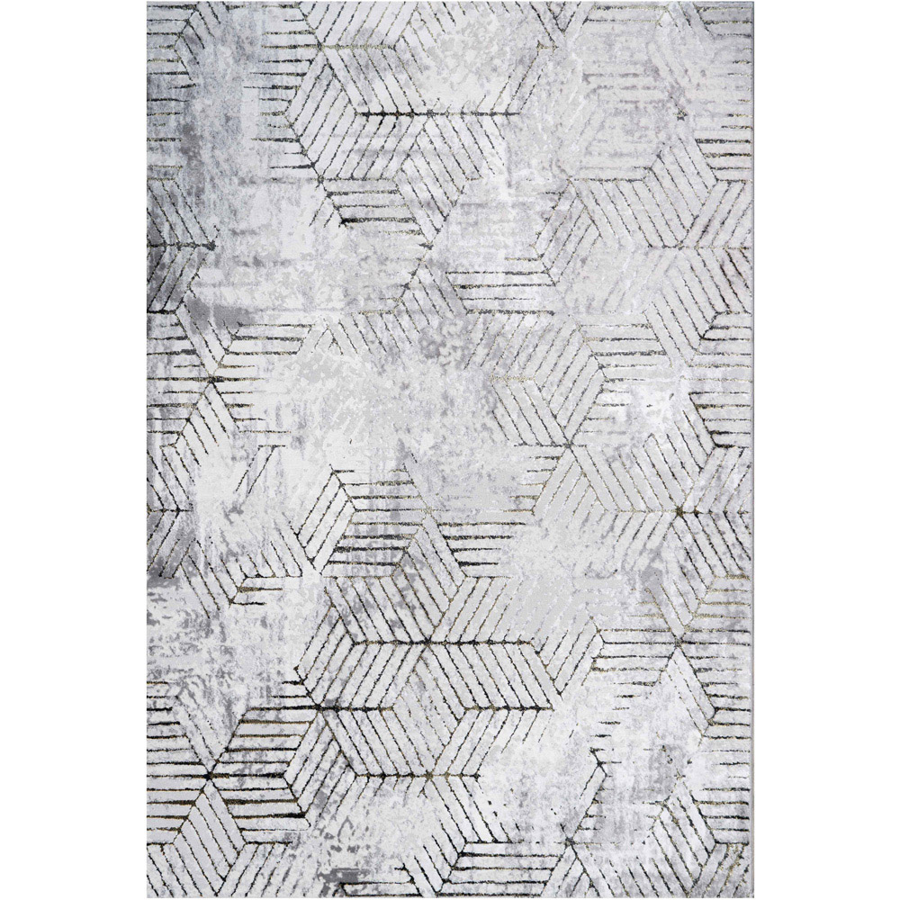 Kukoon Hatton Busby Gold Abstract Rug 160 x 230cm Image 2