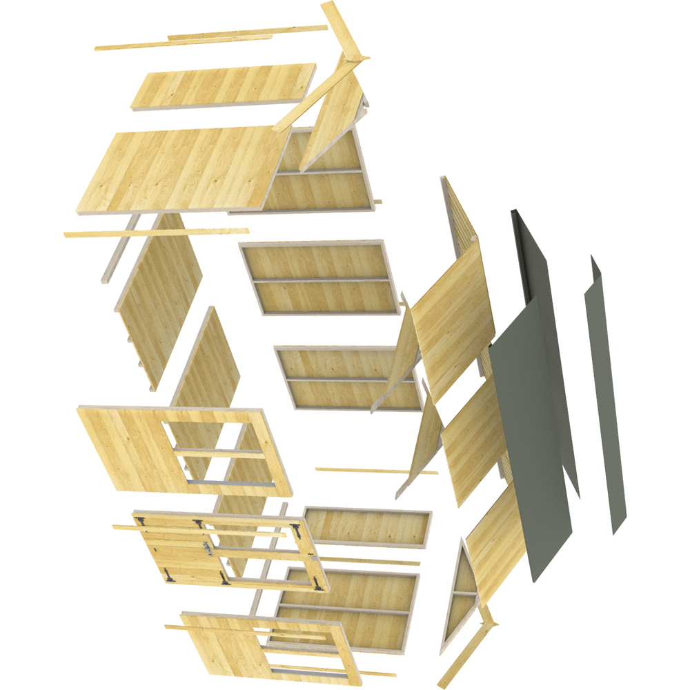 DIY Sheds 8 x 8ft Tongue and Groove Timber Apex Summerhouse Image 3