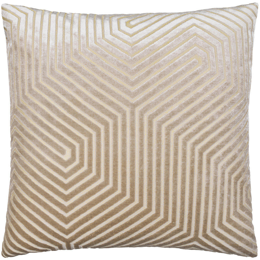 Paoletti Evoke Cut Mink Velvet Cushion 55 x 55cm Image 1