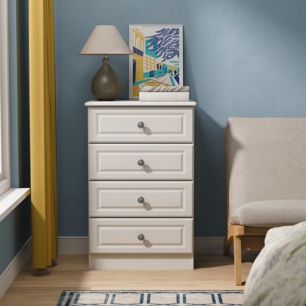 Crowndale Pembroke 4 Drawer Grey Ash Midi Chest of Drawers Ready Assembled Image 7