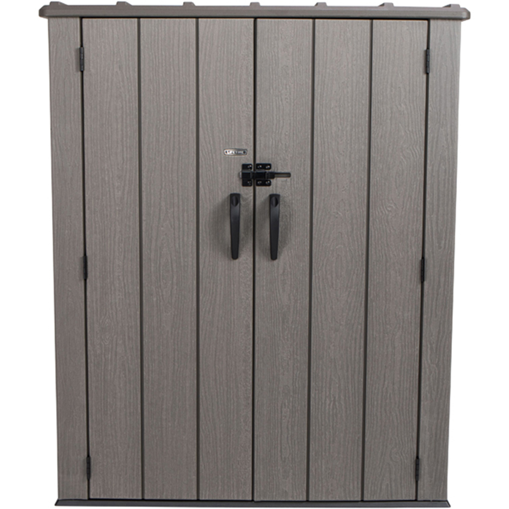 Lifetime Products Brown Vertical Storage Shed Image 4