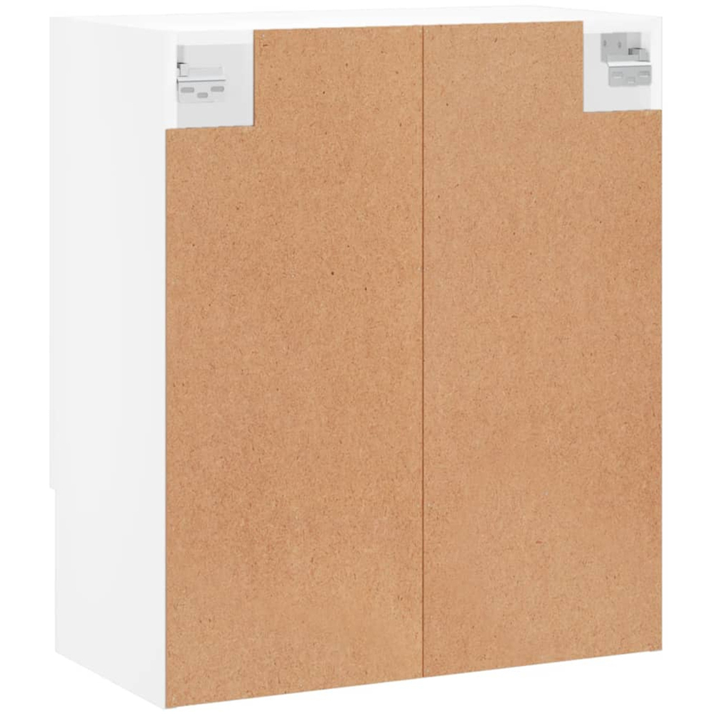 vidaXL 2 Door Single Shelf White Wall Cabinet Image 8