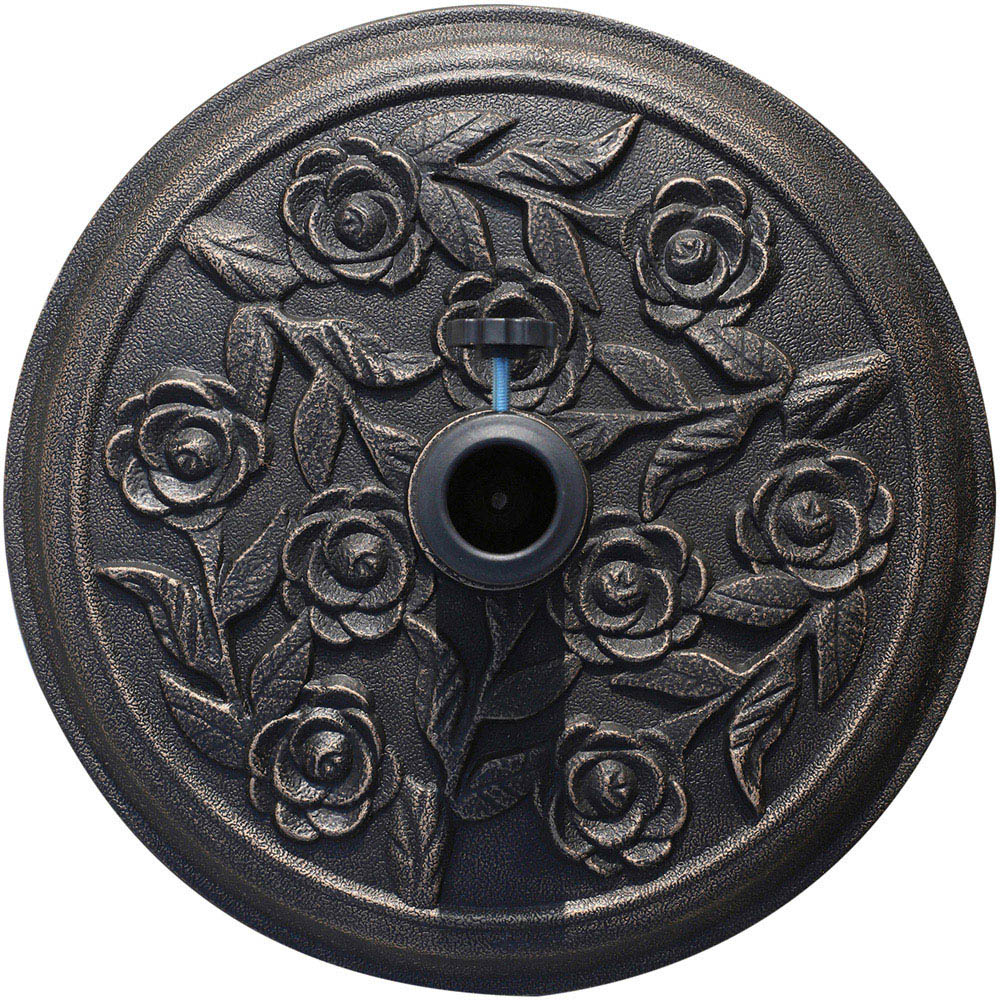 Outsunny Bronze Round Resin Parasol Base 9kg Image 3