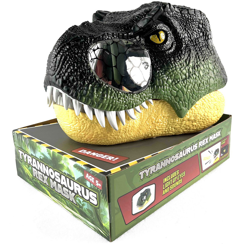 Tyrannosaurus Rex Mask - Green Image 3