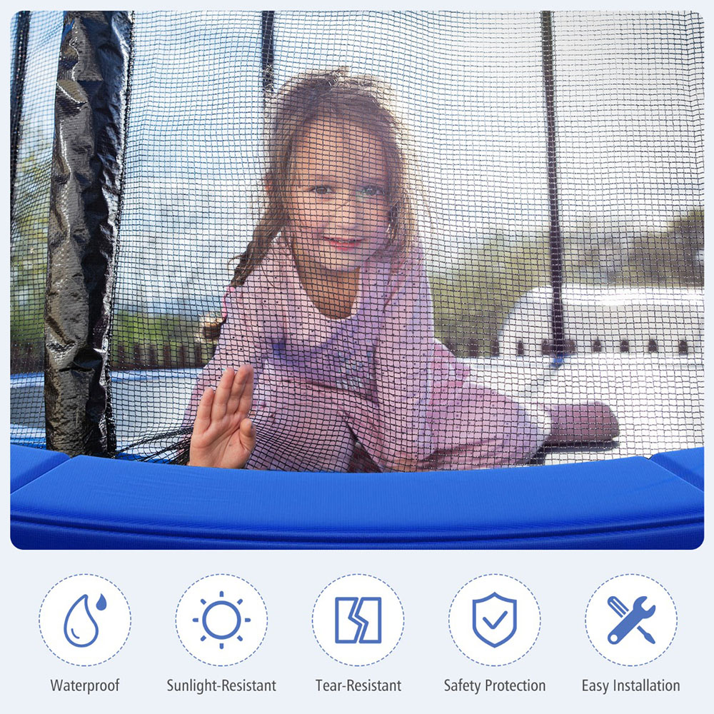 Costway 14ft Blue Trampoline Replacement Safety Pad Image 6