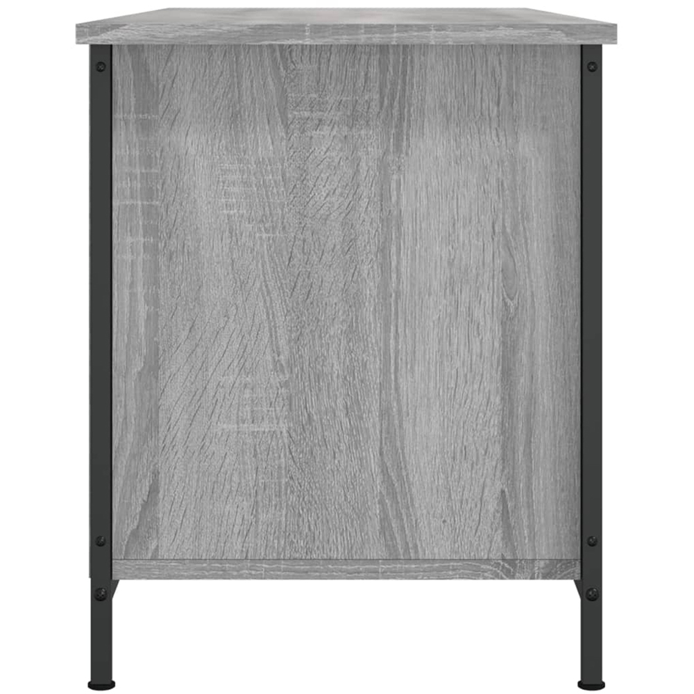 vidaXL 2 Door 2 Shelf Grey Sonoma TV Cabinet Image 7