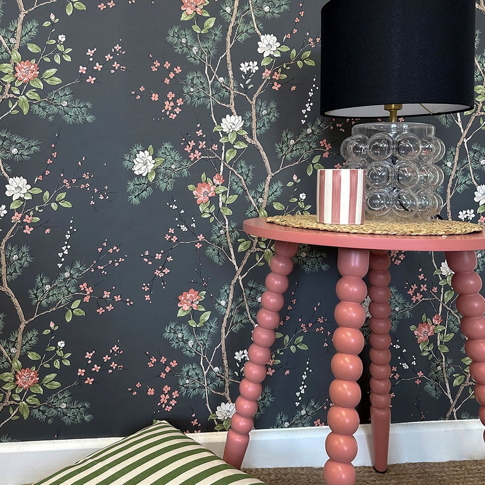 Belgravia Decor Bridgit Charcoal Wallpaper Image 2
