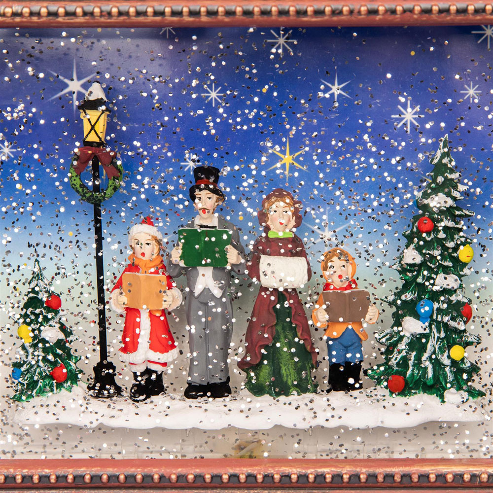 Shatchi Christmas Carol Singers Choir Scene Frame 24cm Image 2