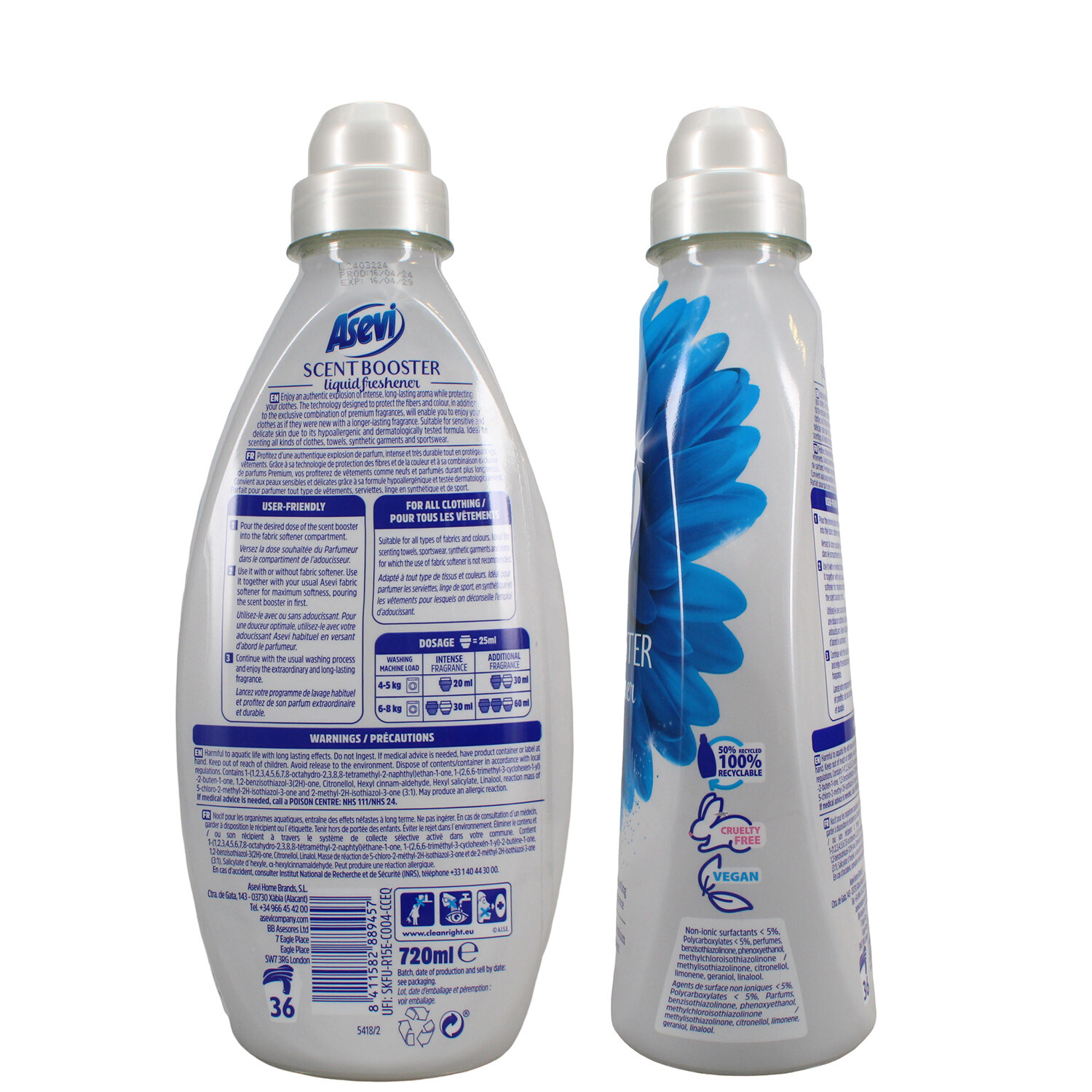 Asevi Scent Booster Liquid Freshener Blue Image 2
