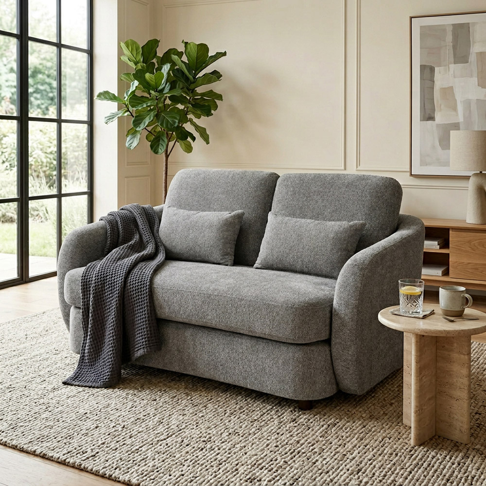 2 Seater Grey Mabel Sofa Image 4