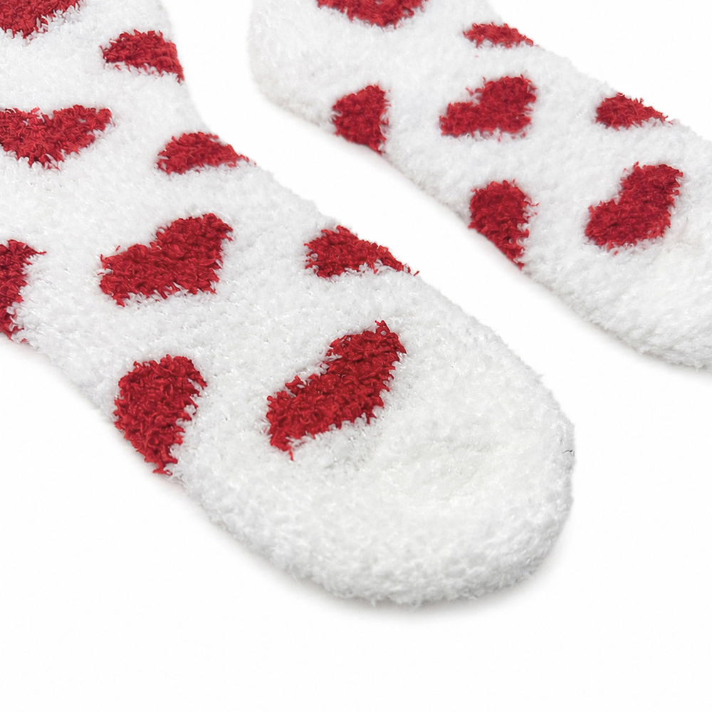 Pack of 2 Fluffy Heart Socks Image 7