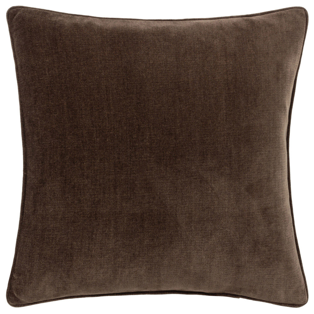 Yard Brown Heavy Chenille Reversible Cushion Image 1