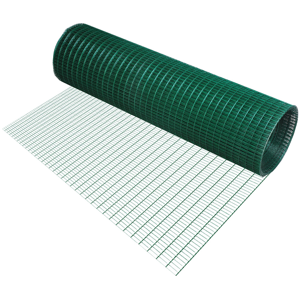 PawHut PVC Coated Galvanised Wire Mesh Poultry Fence Netting Image 1
