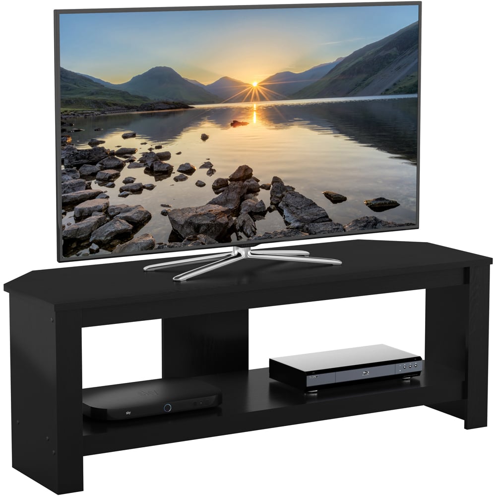 AVF Calibre Single Shelf Black Oak TV Unit Image 4